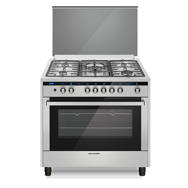 Amcon 60x90 Free Standing 5 Burner Semi Professional Gas Cooker with LED with Oven