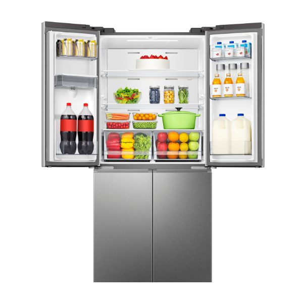 545L Cross Door Refrigerator with Water Dispenser-Silver