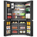 545L Cross Door Inverter Refrigerator (Black) with Ice Cube Maker & LED Screen