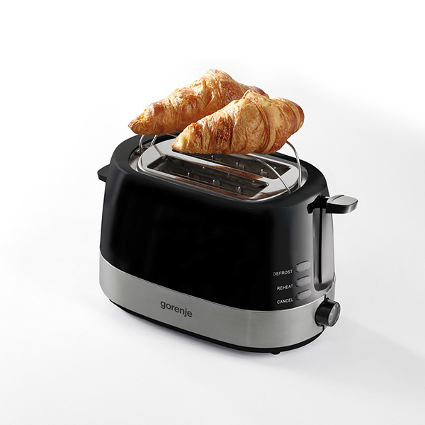 Gorenje Toaster 2 Slots Toaster 850W Black 