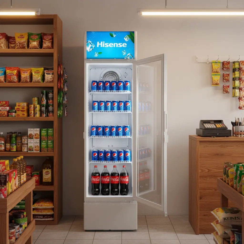 282L Display Fridge - Single Door (Silver).webp