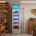 282L Display Fridge - Single Door (Silver).webp