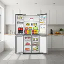 440L Cross Door Refrigerator with Water Dispenser-Silver.webp
