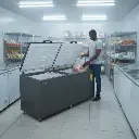 RCF Deep Chest Freezer 701L Key Lock Silver-Hisense.webp