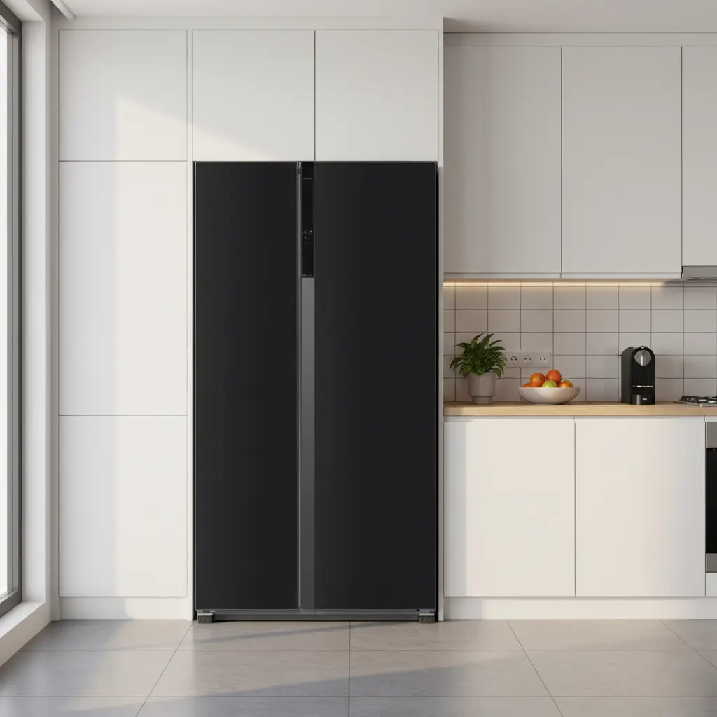 532L Side by Side Refrigerator (Black) - Amcon.webp