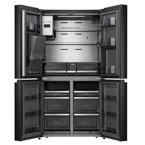 545L Cross Door Inverter Refrigerator (Black) with Ice Cube Maker & LED Screen (2).webp