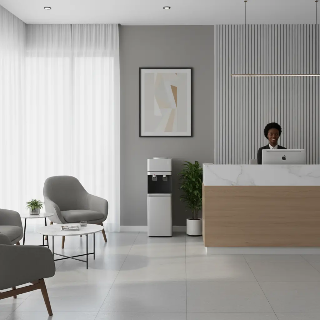 Amcon Water Dispenser Top Loading (ColdHot) Silver.1.webp