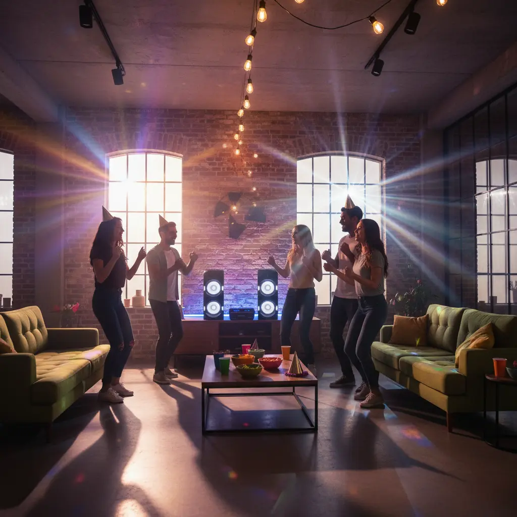 VKER Y5 Party Speaker With Laser Ceiling Light (3 boxes).webp