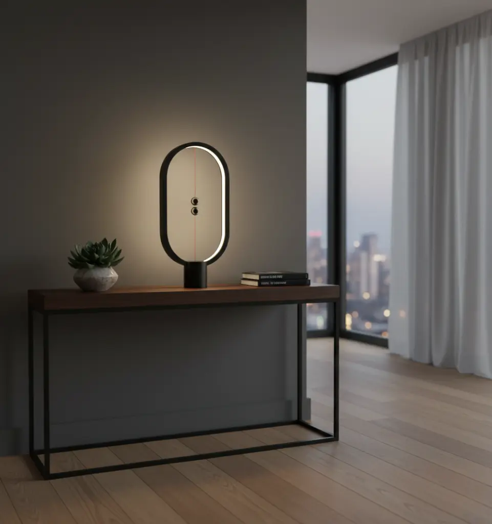 Heng Balance Lamp Eclipse Plastic USB - Black.webp