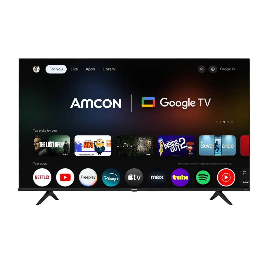 AMCON 50" Digital Satellite QLED Google   Television 