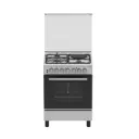 60x60 Free-Standing 3 Gas Burner 1 Electric Hob and Electric Oven Combi Cooker