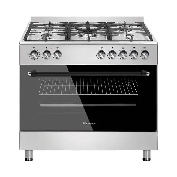  90x60 Free-Standing 4 Gas Burner 2 Electric Hob and Electric Oven Combi-Cooker 