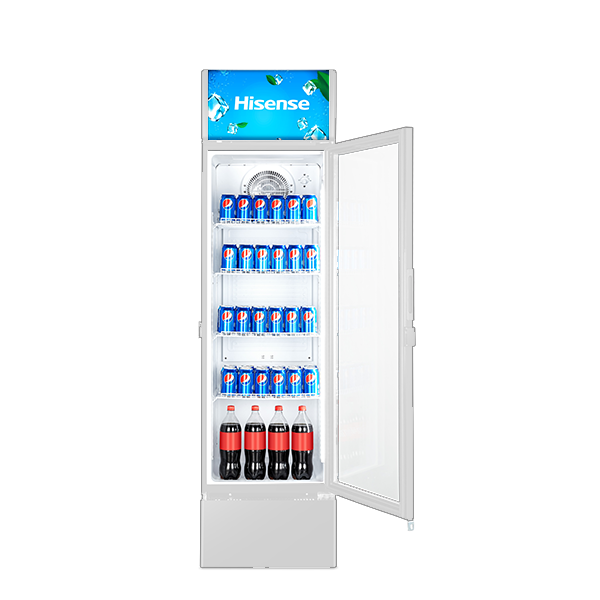 282L Display Fridge - Single Door (Silver)