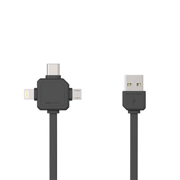 USB Cable 3 in 1 - Grey