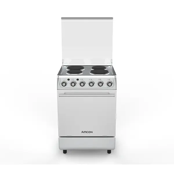 60x60 Free-Standing Electric 4 Hot Plates and 85L Oven - Amcon  