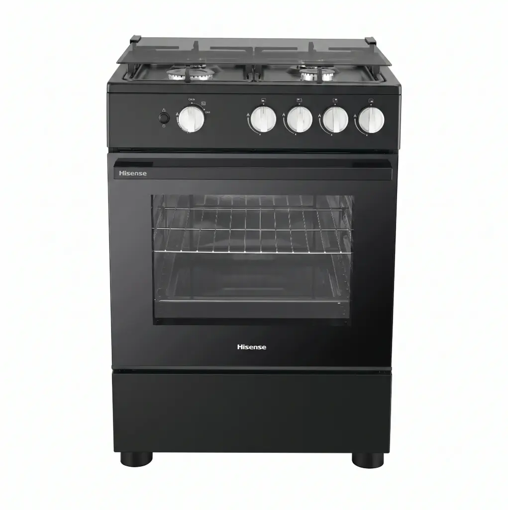 60*52 Free-Standing 4-Burner Gas Oven with FFD-Black  