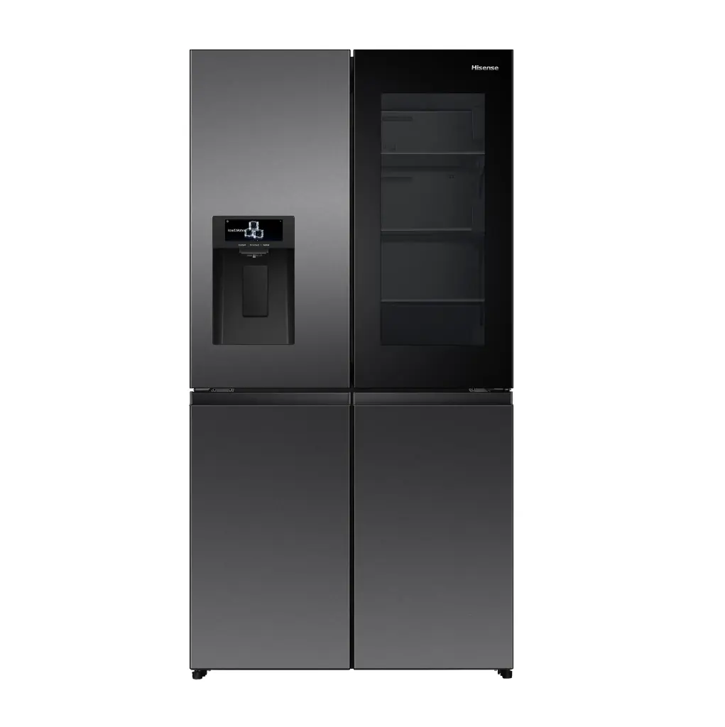 600L Cross Door Refrigerator with Ice Maker and Visible Window Door (Inverter) 