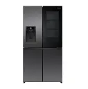 600L Cross Door Refrigerator with Ice Maker and Visible Window Door (Inverter) 
