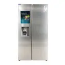 528L Side-By-Side Refrigerator With Water Dispenser & Ice Maker - Silver 