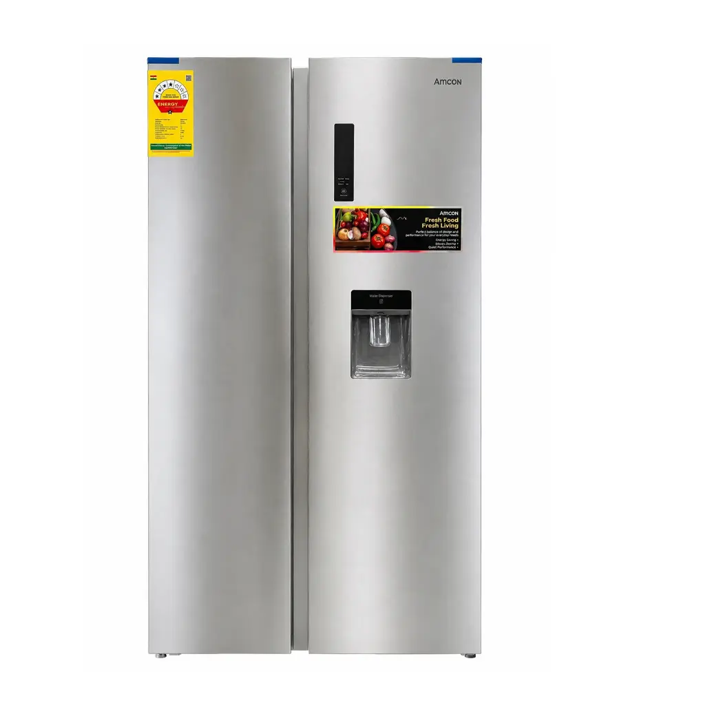 622L Side-by-Side Refrigerator with water dispenser (Inverter) - Amcon 