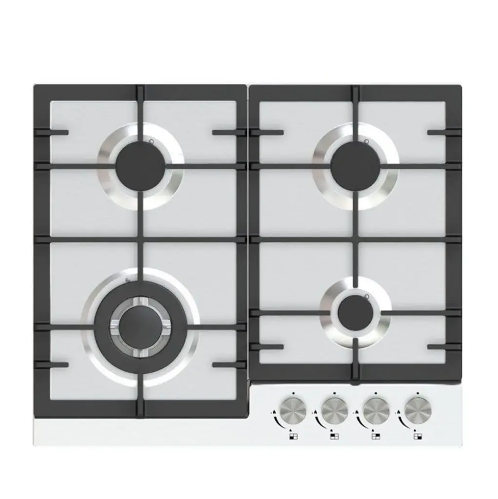 Built-In 4-Burner Gas Hob 60cm Mechanical Control-Stainless Steel 