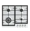 Built-In 4-Burner Gas Hob 60cm Mechanical Control-Stainless Steel 