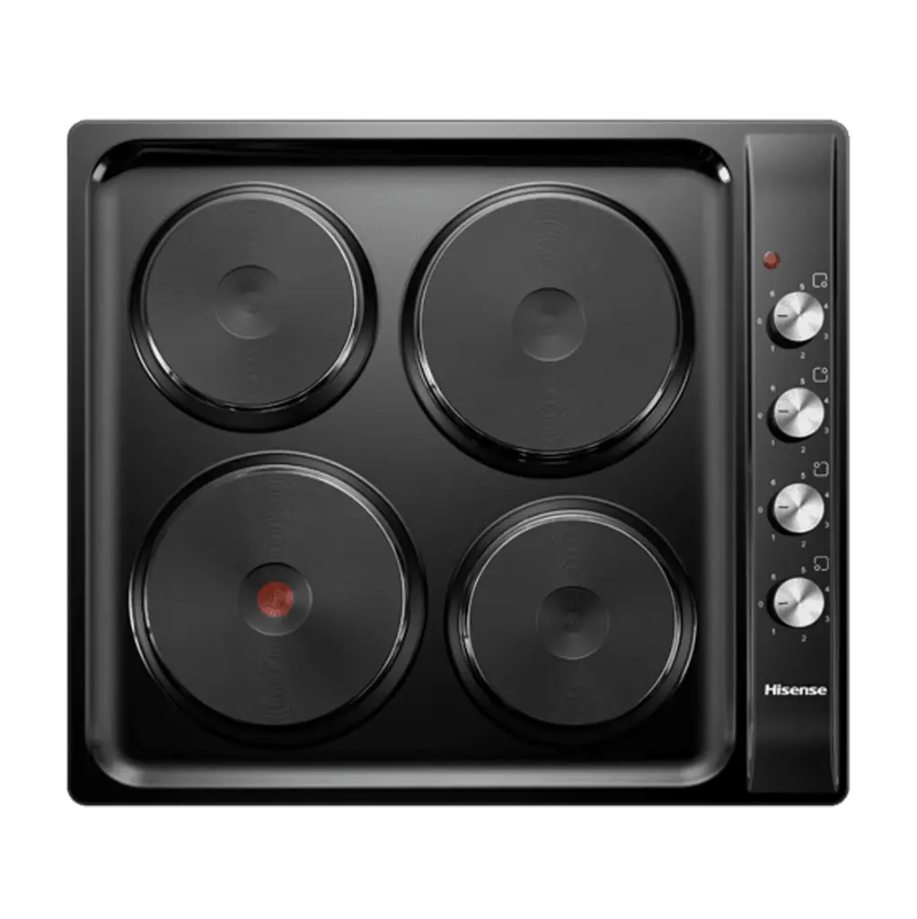 Built-In 4-Burner Electric Hot Plate Hob 60cm Mechanical Control-Black 