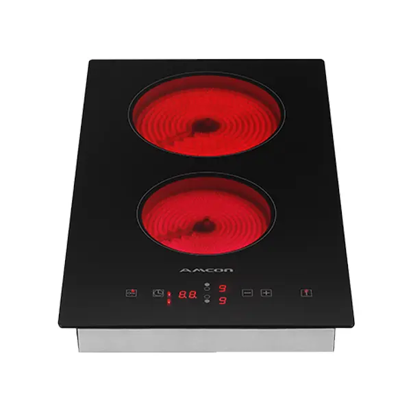 Electric Ceramic Hob, Digital Touch, 2 Burner