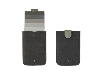  DAX Wallet Microfibre Leather - Grey Black 