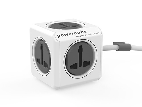 PowerCube - Extended Universal Plug UK - Grey 