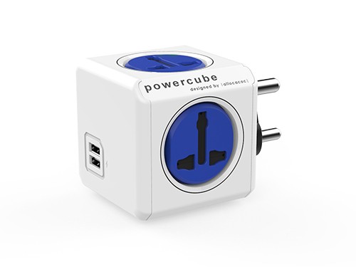  PowerCube - Original USB Universal Plug UK - Blue 