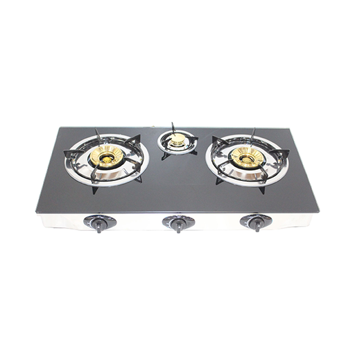 [GS1-7] Amcon 3 Burner Table Top Gas Cooker (Glass) GS1-7