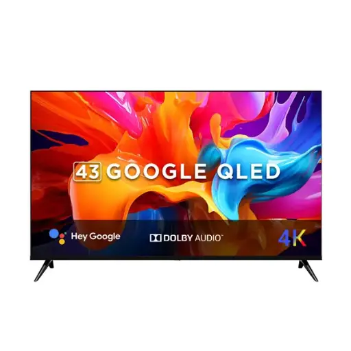 [AMCH43DSQLEDGTV]  Amcon 43"QLED Digital Satellite Google  Television  