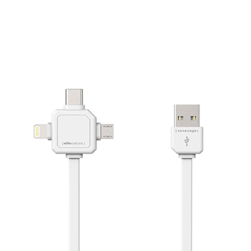 [ACUSBC15W] USB Cable 3 in 1 - White
