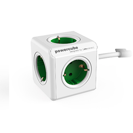[ACPCEUUKG] PowerCube - Extended Universal Plug UK - Green
