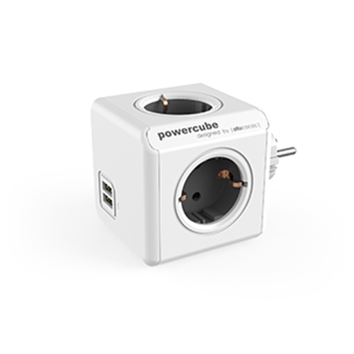 [ACPOUUUKGY] PowerCube - Original USB Universal Plug UK - Grey