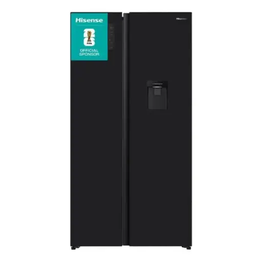 [H680SM1B-WD]  518L Side-By-Side Refrigerator With Water Dispenser 