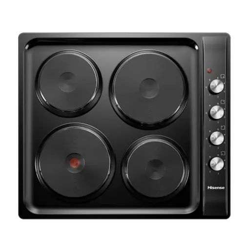 [H60STEB] Built-In 4-Burner Electric Hot Plate Hob 60cm Mechanical Control-Black 