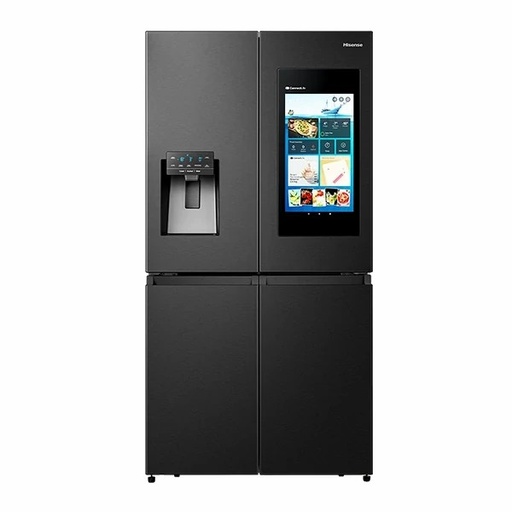 [545LRFGB-BS] 545L Cross Door Inverter Refrigerator (Black) with Ice Cube Maker & LED Screen