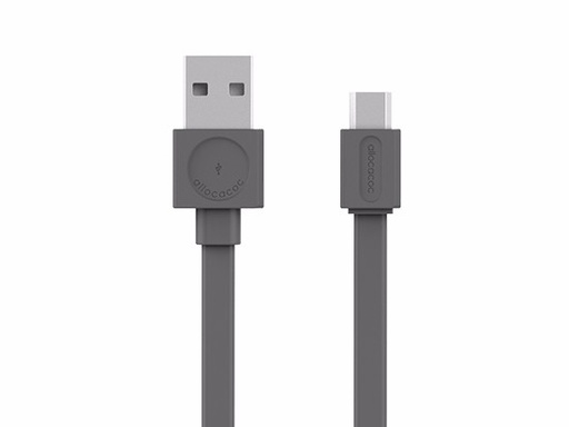 [ACUSBMCGY]  USBcable microUSB Flat - Grey 