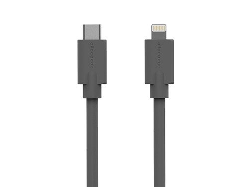 [ACLGHTBCGY]  USBcable Lightning Flat - Grey 