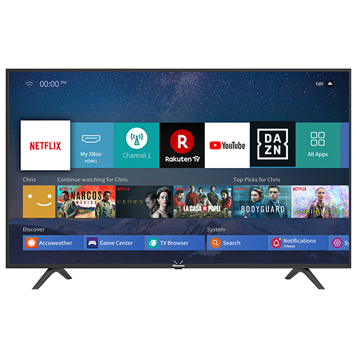 [AM75ANDSKTV] 75" Android Digital Satellite 4K Amcon Television